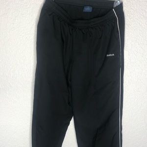 Reebok Sweat pants Jogging Windbreaker Black Small